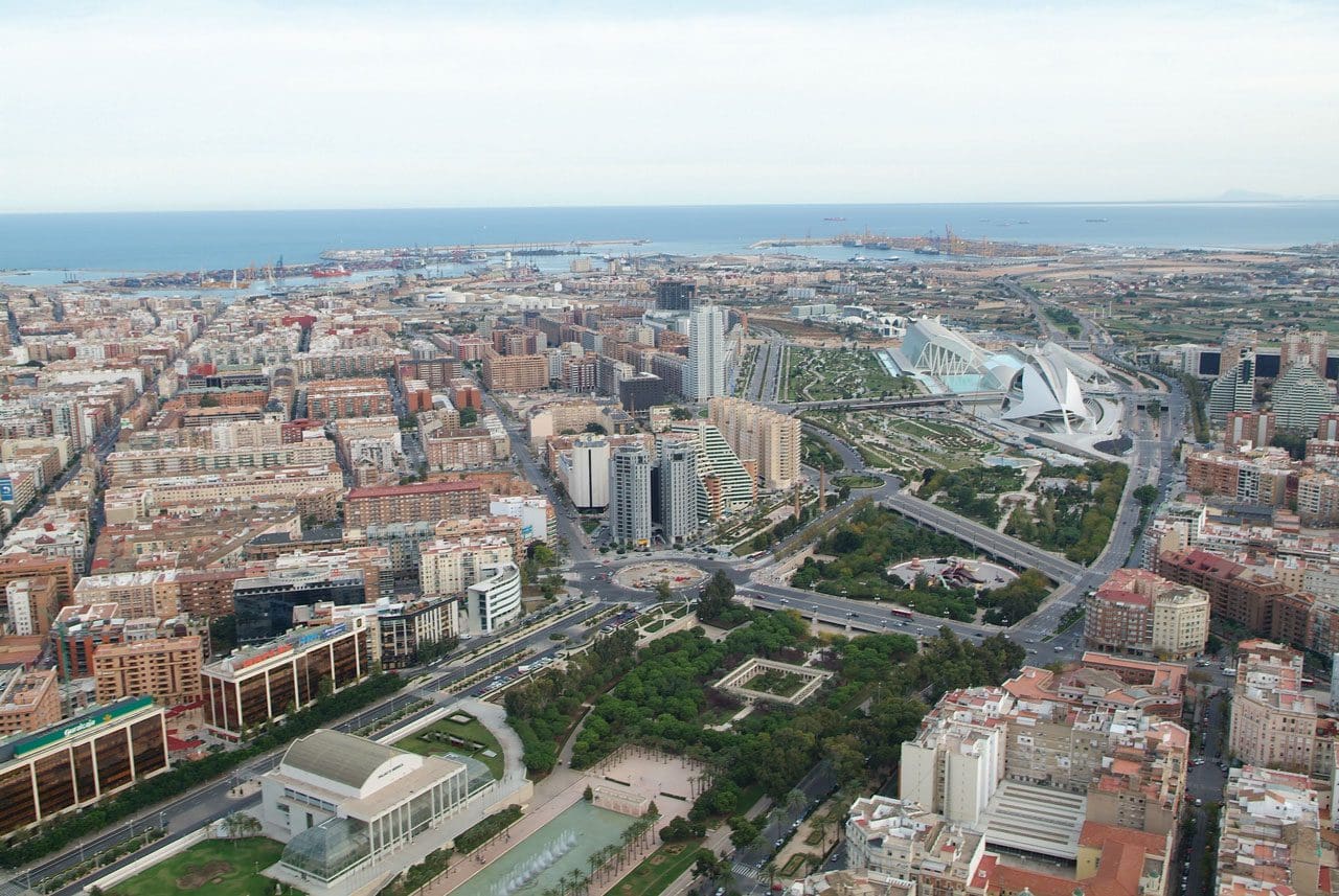 Valencia vue de haut